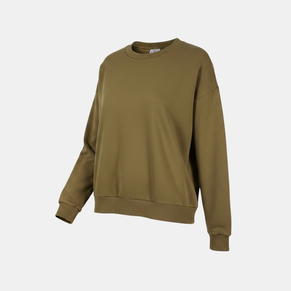 H&M Divided Men‎ M Olive Green Sweatshirt Basic Pullover Earthcore Minimalist
